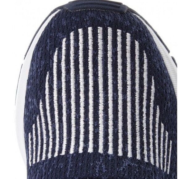 Adidas Swift Run Denim Sneakers B37118 Mens 6.5 Knit Blue Jean Navy - Picture 3 of 11